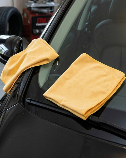Zidid Synthetic Chamois Car Drying Cloth Amber 4 Pack