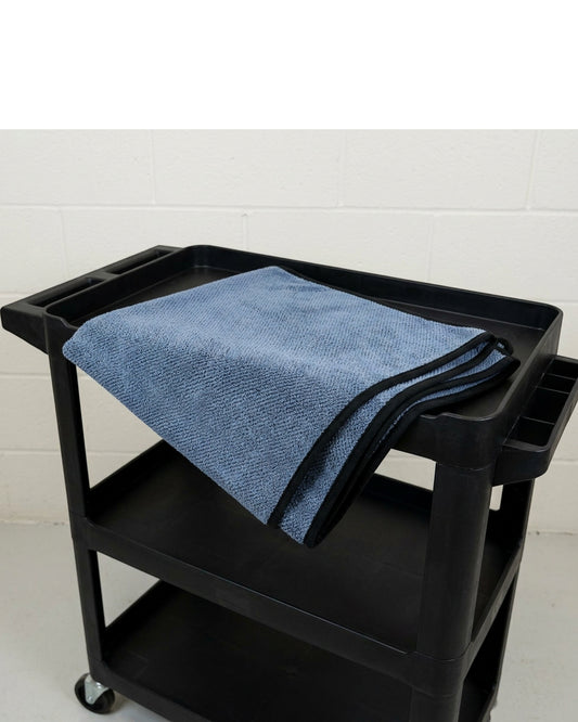 Zidid Twisted-Loop Car Drying Towel 60 × 90 cm Slate Blue - Lifestyle view