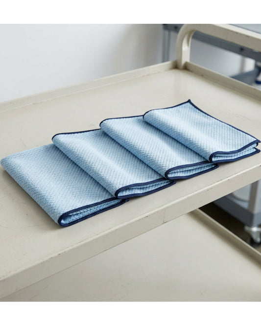 Zidid Diamond-Weave Automotive Glass Cloths 40 cm Set of 4 - Lifestyle view