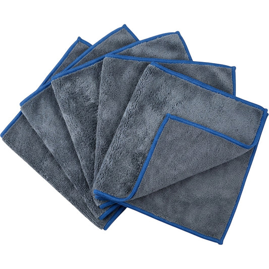 Zidid Dual Side Car Wash Cloth Slate 6 Pack