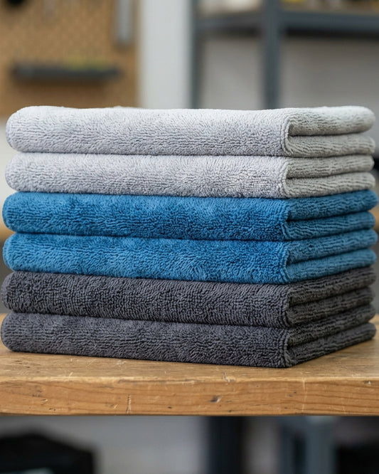 Zidid Edgeless Dual-Plush Detailing Cloths 40 cm Set of 6 - Lifestyle view
