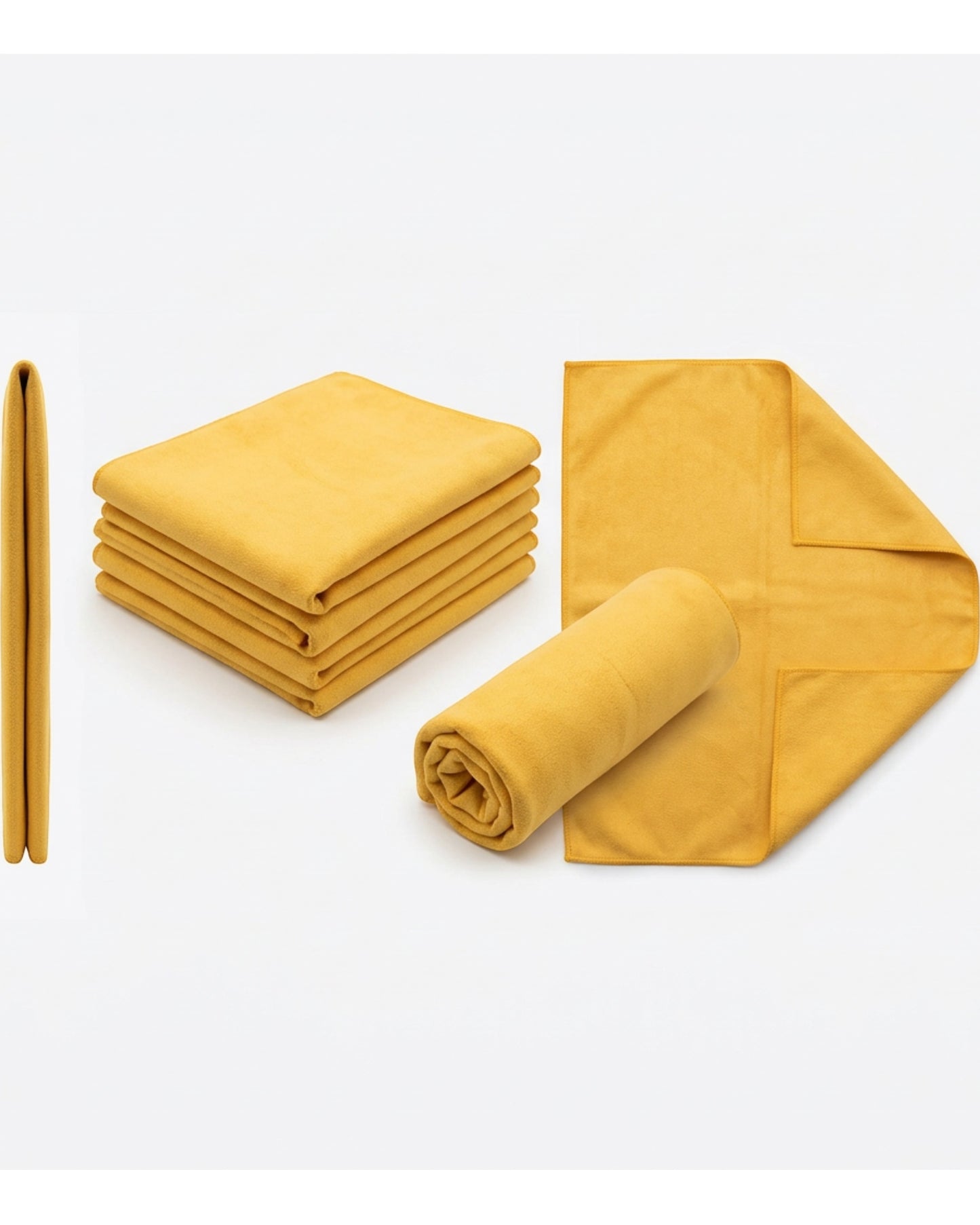 Zidid Synthetic Chamois Car Drying Cloth Amber 4 Pack